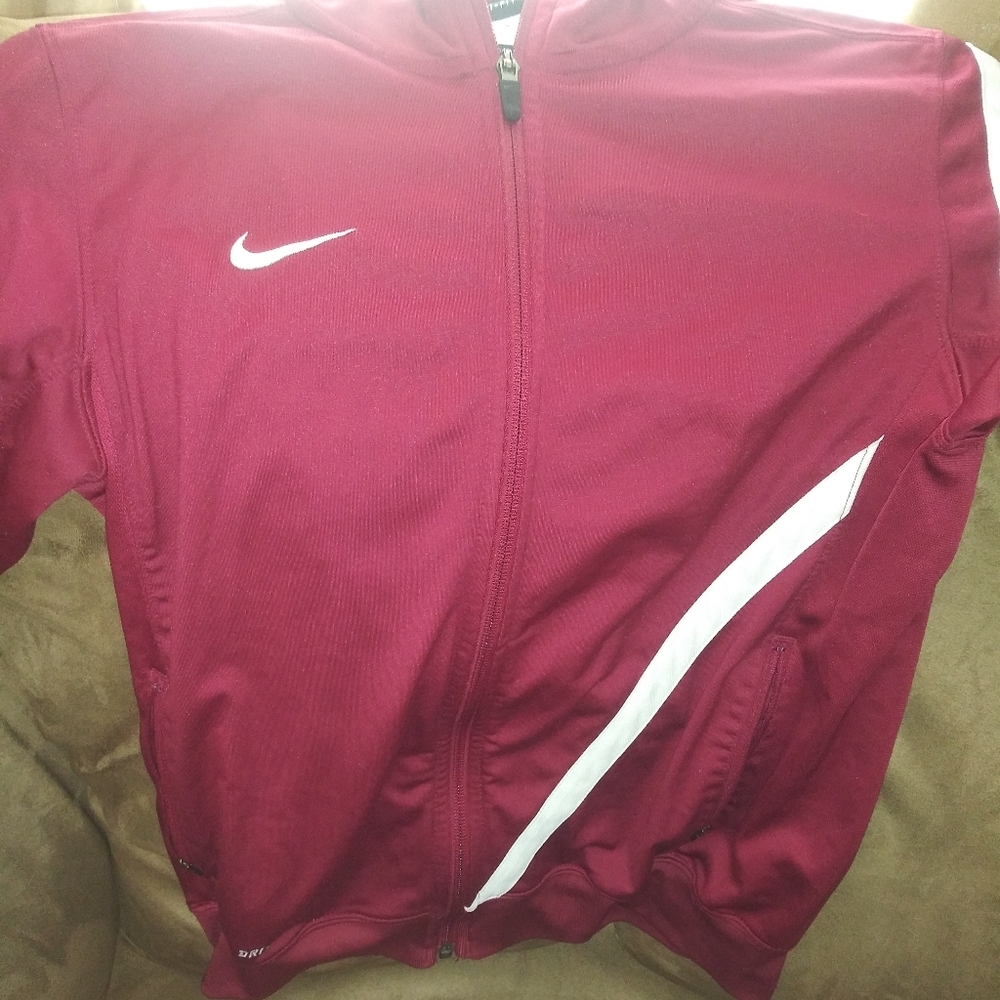 A pink nike jacket